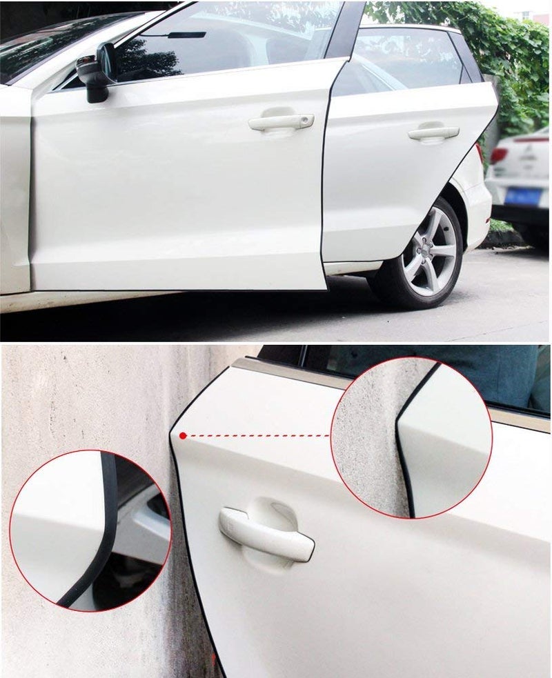 Eytool Car Door Protectors Edge Guards,16Ft(5M) Car Edge Trim Rubber Seal Protector with U Shape Car Protection Door Edge Guard Fit for Most Car(Black) - Image 4